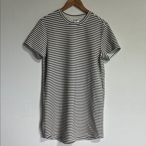 Classic Black and White Striped Women’s Dress